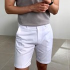 Gentleman Elegant Casual Shorts Mens Pants