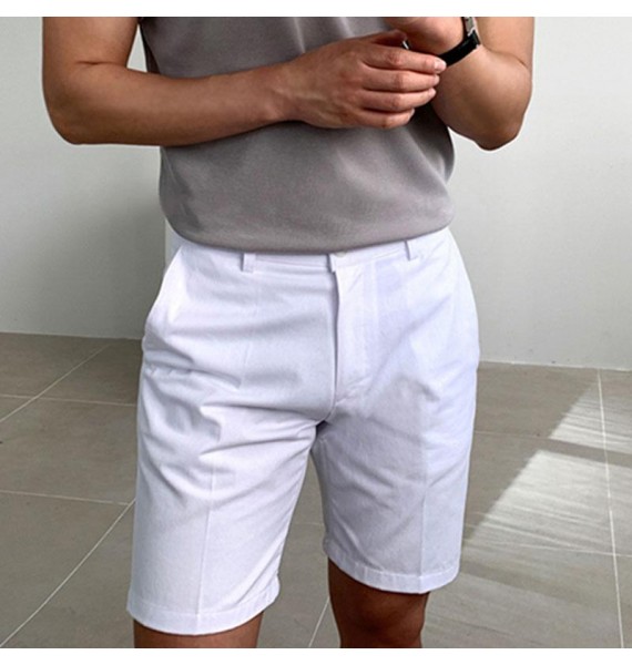 Gentleman Elegant Casual Shorts Mens Pants