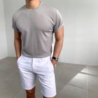 Gentleman Elegant Casual Shorts Mens Pants