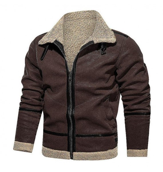 Men's Outdoor Casual Thickened Woolen Jacket