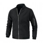 Men's Stand Colr Casual Simple Jacket