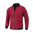 Men's Stand Colr Casual Simple Jacket