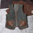 Western Outdoor Retro Vest Men's Casual Vest Double Sided Waistcoats