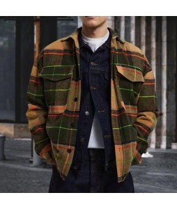 Men's Check  Pocket pel Jackets